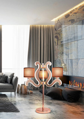 Lampa stołowa świecące ramiona x3 LED miedziana Ambrosia Candellux 43-33925