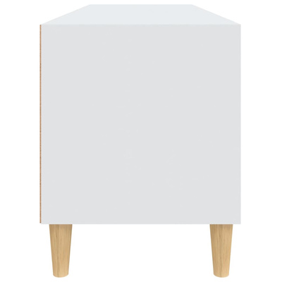 Szafka pod TV, biała, 100x34,5x44,5 cm, materiał drewnopochodny