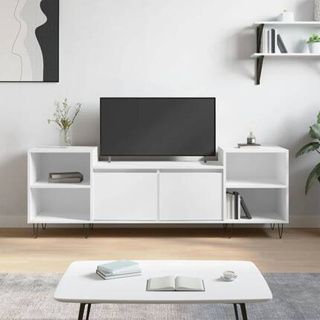 vidaXL Szafka pod TV, biała, 80x36x50 cm, materiał drewnopochodny model standard
