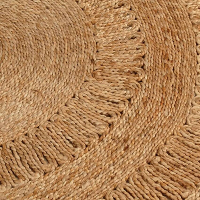 vidaXL Ręcznie pleciony dywan z juty, 90 cm, okrągły