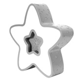 Lampa sufitowa LED dziecięca szara gwiazdka 28W + pilot