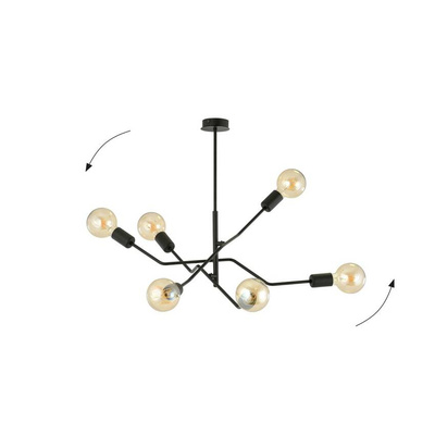 Lampa sufitowa FRIX 6 BLACK