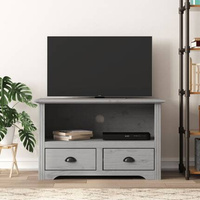 vidaXL Szafka pod TV BODO, 2 szuflady, szara, 91x43x56 cm, sosnowa