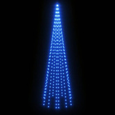vidaXL Choinka do montażu na maszcie, 310 niebieskich LED, 300 cm