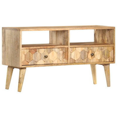vidaXL Szafka pod TV, 90x30x50 cm, lite drewno mango