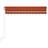 vidaXL Automatycznie zwijana markiza, LED i czujnik wiatru, 300x250 cm model standard