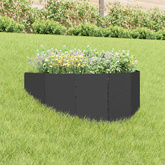 Krawężnik do trawnika 100 x 45 cm Stal Czarny
