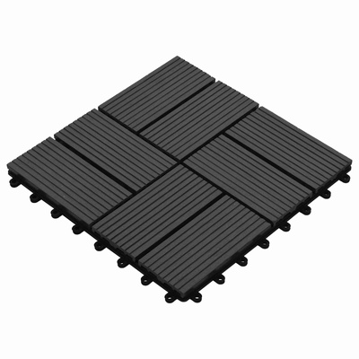 Płytka Tarasowa 11 pcs Czarny 30 x 30 cm