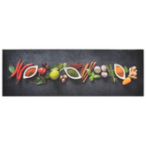 vidaXL Dywanik kuchenny, wzór w przyprawy, 60x180 cm, aksamit