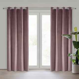 Zasłona Pierre pudrowy róż 140x250