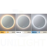 Lustro 60x60 LED zmienna barwa IP44 biała 21W