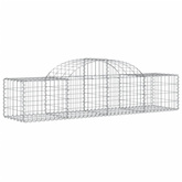 Kosze gabionowe, 15 szt, 200x50x40/60 cm, galwanizowane żelazo