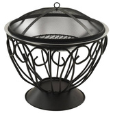 vidaXL Palenisko i grill 2-w-1, z pogrzebaczem, 59x59x60 cm, stal