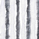 Zasłona przeciwko owadom, szaro-biała, 118x220 cm, szenil
