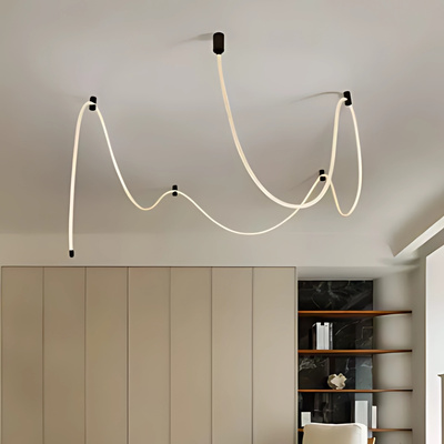 Lampa wisząca Abigali Skyline 60W flex nowoczesna 3m czarny