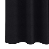 Firany blackout z kółkami 2 pcs Czarny 260 x 140 cm Poliester