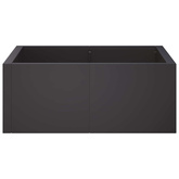 Mur oporowy 4 szt. 100 x 100 x 30 cm Stal Czarny
