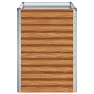 Podniesiona rabata ogrodowa 98 x 50 x 68 cm Stal Galwanizowana