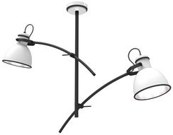 Lampa sufitowa biało-czarna regulowana 2x60W Zumba Candellux 32-72054