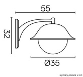 Kinkiet zewnętrzny K 3012/1/O-BD