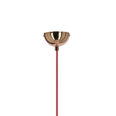 Lampa wisząca SEWILLA różowa - z ceramicznym kloszem - skandynawska lampa do jadalni