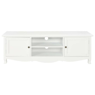 vidaXL Szafka pod TV, biała, 120 x 30 x 40 cm, drewniana