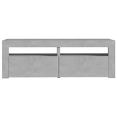 vidaXL Szafka pod TV z oświetleniem LED, szarość betonu, 120x35x40 cm model standard