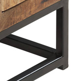 vidaXL Szafka pod TV, 120x30x40 cm, lite drewno odzyskane