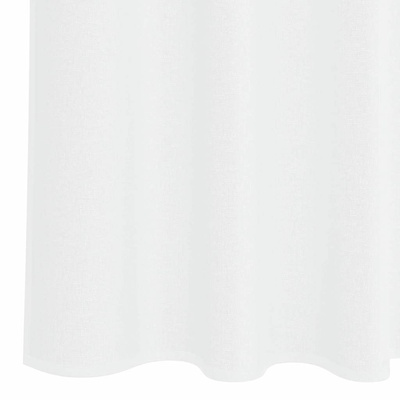 Firany Voile z zasłonami 2 pcs Biały 245 x 140 cm Poliester