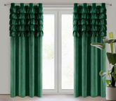 Zasłona Aura ciemnozielona 140x250