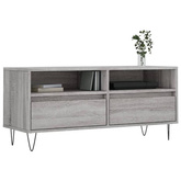 vidaXL Szafka pod TV, szary dąb sonoma, 100x34,5x44,5 cm model standard