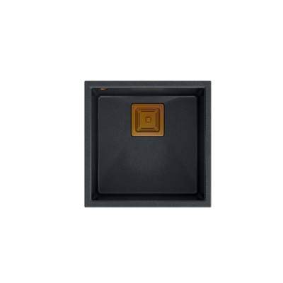 DAVID 40 GraniteQ black diamond/elementy miedziane