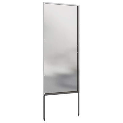 Ekran zapewniający prywatność w ogrodzie Srebrny 50 x 140 cm