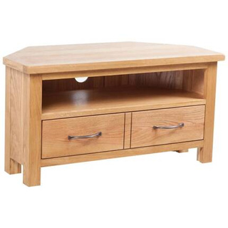 vidaXL Szafka pod TV z szufladą, 88 x 42 x 46 cm, lite drewno dębowe