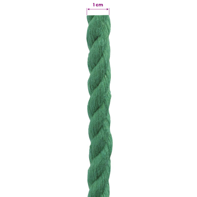 Lina Bawełniana 10 mm 250 m zielony 100% bawełna