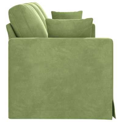 Sofa Jasnozielony 198 x 78 x 80 cm Aksamit