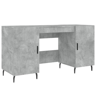 vidaXL Biurko, szarość betonu, 140x50x75 cm, materiał drewnopochodny wariant 11
