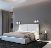 Lampa ścienna kinkiet 1X40W E14 czarny + chrom MODO 91-61515