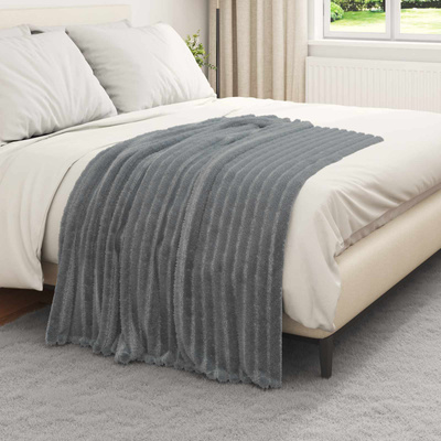 Koce narzutowe 6 pcs Ciemnoszary 150 x 130 cm Polar