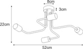 Lampa sufitowa K-4942 z serii KUGA