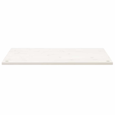vidaXL Blat biurka, biały, 100x60x2,5 cm, lite drewno sosnowe