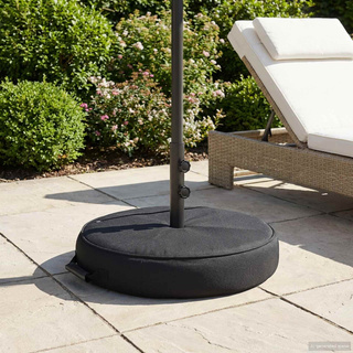 Podstawa do parasola na patio 60 x 60 cm Stal Czarny