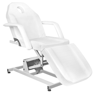 Fotel kosmetyczny elektr. Azzurro 673A 1 siln. biały 122422