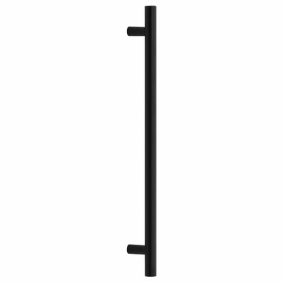 Uchwyty do szafek, 5 szt., czarne, 224 mm, stal nierdzewna