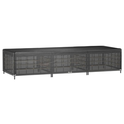 vidaXL Pokrowce na leżaki, 2 szt., 12 oczek, 205x75x40 cm, PE