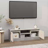 vidaXL Szafka pod TV, z drzwiczkami, szarość betonu, 102x30x36 cm