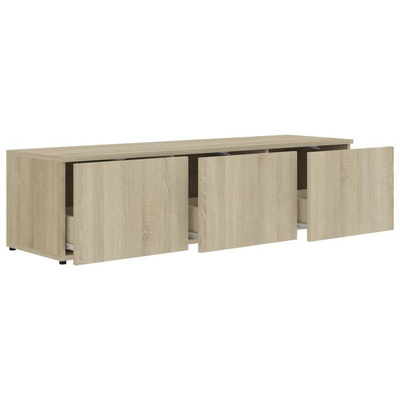 vidaXL Szafka pod TV, dąb sonoma 120x34x30 cm, materiał drewnopochodny