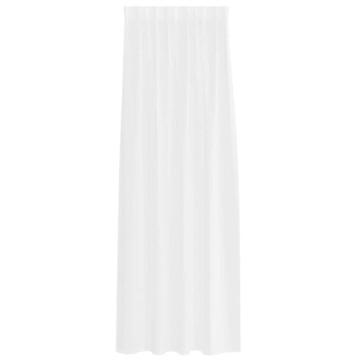 Firany Voile z zasłonami 2 pcs Biały 225 x 140 cm Poliester