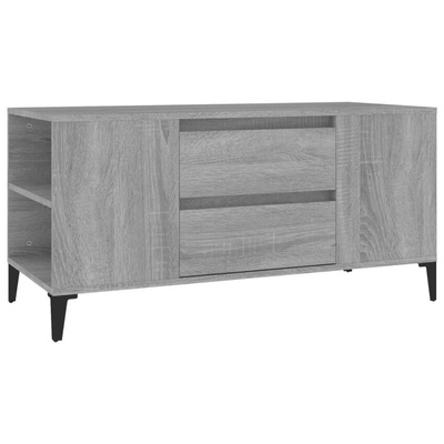 vidaXL Szafka pod TV, szary dąb sonoma, 102x44,5x50 cm