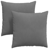 Poduszki na sofę 2 pcs Ciemnoszary 60 x 60 cm tkanina